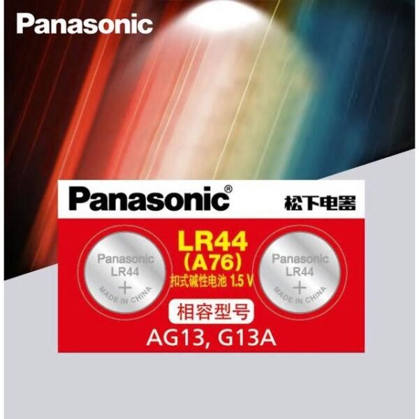 PANASONIC 2 pcs AG13 /357A / LR44 Button Cell Batteries 1.5V NZ Stock