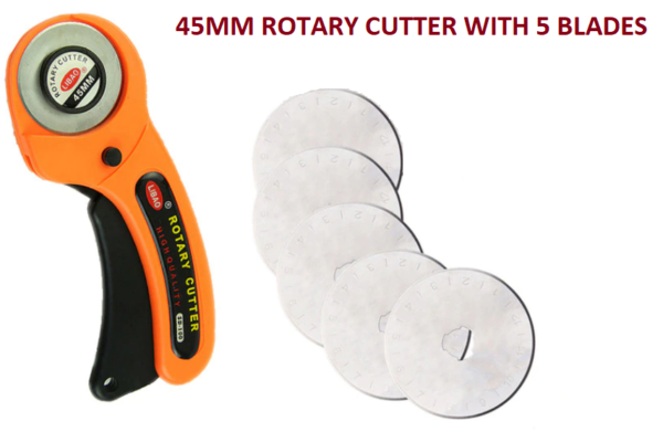 45mm Rotary Cutter with 5 blades in stock in New Zealand special NZ Stock